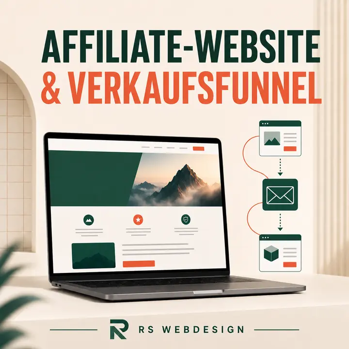 Produktbild Affiliate-Website und Verkaufsfunnel von RS Webdesign